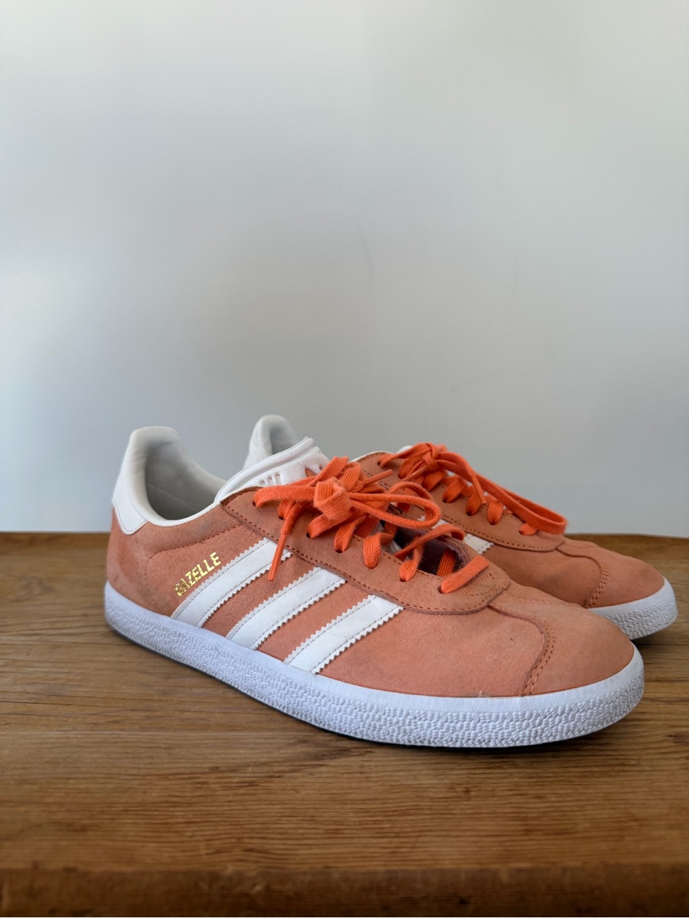 Adidas Gazelle Solar Orange Coral Tennis Shoe Sneakers Athletic Women’s 8 - Picture 2 of 8